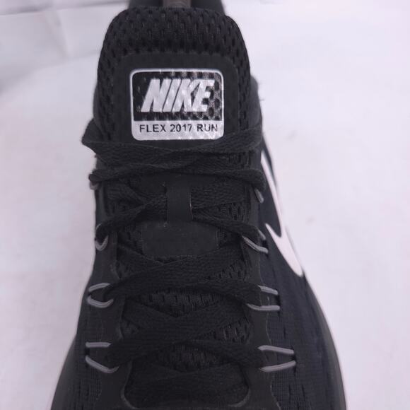 Nike Flex 2017 Run Athletic Running Shoe Mens Size 8.5 898457-001 Black White - Picture 9 of 10